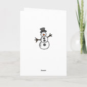 Sneeuwman Kaart (Achterkant)