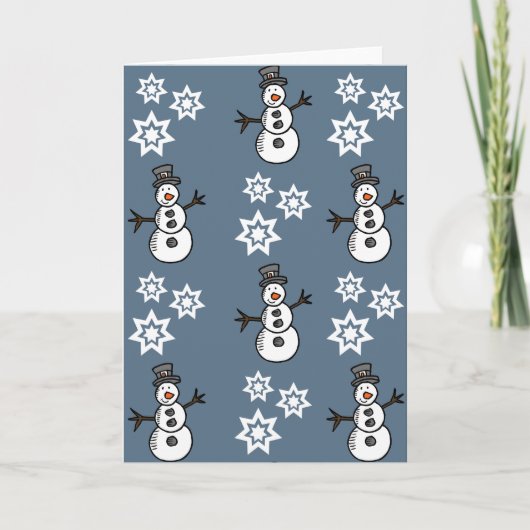 Sneeuwman Kaart (Voorkant)