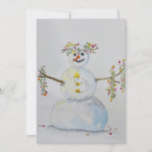 sneeuwman kaart (Voorkant)