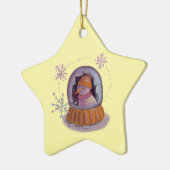 sneeuwman keramisch ornament (Links)