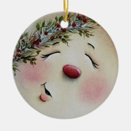Sneeuwman Keramisch Ornament