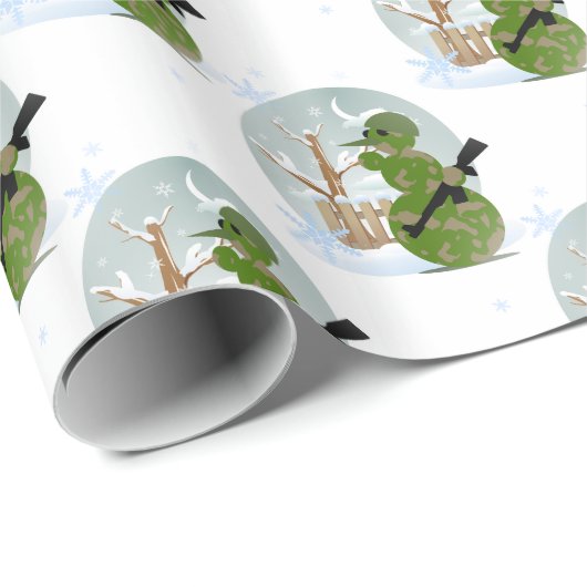 sneeuwman - kerst cadeaupapier (Rol Hoek)