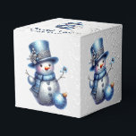 Sneeuwman Kerst Elegante Winter Feestdagen Bedankdoosjes<br><div class="desc">Sneeuwman Kerst Elegante Winter Feestdagen Favoriete Boxen. Uniek,  mooi,  stijlvol design. Makkelijk te personaliseren. Lettertypestijl,  -grootte en -kleuren kunnen worden gewijzigd. Overeenkomende objecten beschikbaar.</div>