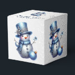 Sneeuwman Kerst Elegante Winter Feestdagen Bedankdoosjes<br><div class="desc">Sneeuwman Kerst Elegante Winter Feestdagen Favoriete Boxen. Uniek,  mooi,  stijlvol design. Makkelijk te personaliseren. Lettertypestijl,  -grootte en -kleuren kunnen worden gewijzigd. Overeenkomende objecten beschikbaar.</div>