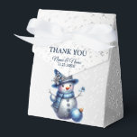 Sneeuwman Kerst Elegante Winter Feestdagen Bedankdoosjes<br><div class="desc">Sneeuwman Kerst Elegante Winter Feestdagen Favoriete Boxen. Uniek,  mooi,  stijlvol design. Makkelijk te personaliseren. Lettertypestijl,  -grootte en -kleuren kunnen worden gewijzigd. Overeenkomende objecten beschikbaar.</div>