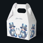 Sneeuwman Kerst Elegante Winter Feestdagen Bedankdoosjes<br><div class="desc">Sneeuwman Kerst Elegante Winter Feestdagen Favoriete Boxen. Uniek,  mooi,  stijlvol design. Makkelijk te personaliseren. Lettertypestijl,  -grootte en -kleuren kunnen worden gewijzigd. Overeenkomende objecten beschikbaar.</div>