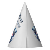 Sneeuwman Kerst Elegante Winter Feestdagen Feesthoedjes (Achterkant)