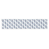 Sneeuwman Kerst Elegante Winter Feestdagen Korte Tafelloper (Horizontaal)