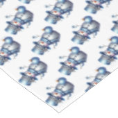 Sneeuwman Kerst Elegante Winter Feestdagen Tafelkleed (Gekanteld)