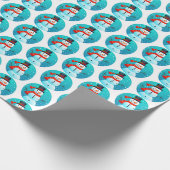 Sneeuwman - Kerst inpakpapier (Hoek)