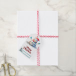 Sneeuwman Kerst labels genot Cadeaulabel<br><div class="desc">Heerlijke feestelijke labels tonen een vrolijke sneeuwman met een rood pet en kleurrijke knopen. Perfect voor het verpakken van geschenken en het verspreiden van feestvreugde tijdens de kerstperiode.</div>