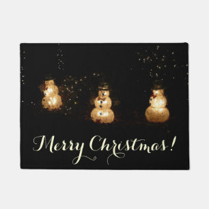 Sneeuwman Kerst Licht Show Deurmat