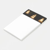 Sneeuwman Kerst Licht Show Post-it® Notes (Schuin)