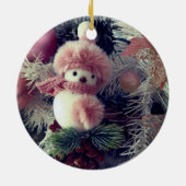 Sneeuwman Kerst Ornament – Festieve Kerst Decorati (Achterkant)