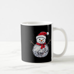 Sneeuwman Kerst Retro Santa Hat Disco Ball Match Koffiemok