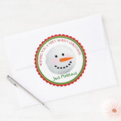 Sneeuwman Kerst Vakantie Stickers (Envelop)