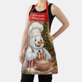 Sneeuwman Kerstbak Apron Schort (Insitu)