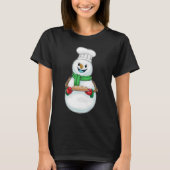 Sneeuwman Kerstbakker T-shirt (Voorkant)