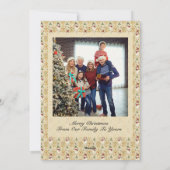  Sneeuwman & Kerstboom Custom Feestdagenkaart (Achterkant)