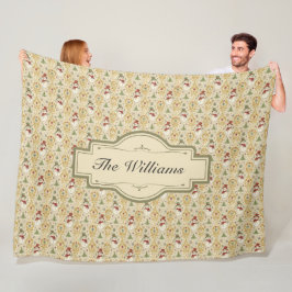  Sneeuwman & Kerstboom Custom Fleece Deken