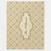  Sneeuwman & Kerstboom Custom Fleece Deken (Voorkant)