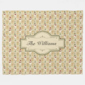  Sneeuwman & Kerstboom Custom Fleece Deken (Voorkant (Horizontaal))