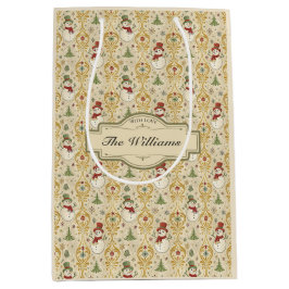  Sneeuwman & Kerstboom Custom Medium Cadeauzakje