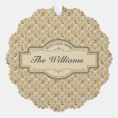  Sneeuwman & Kerstboom Custom Ornament Kaart (Voorkant)