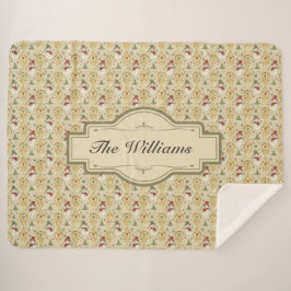  Sneeuwman & Kerstboom Custom Sherpa Deken