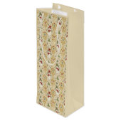  Sneeuwman & Kerstboom Custom Wijn Cadeautas (Achterkant Gekanteld)