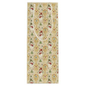  Sneeuwman & Kerstboom Custom Wijn Cadeautas (Achterkant)