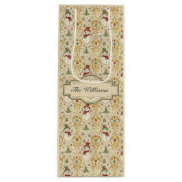  Sneeuwman & Kerstboom Custom Wijn Cadeautas