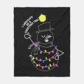 Sneeuwman Kerstboom Fleece Deken (Voorkant)