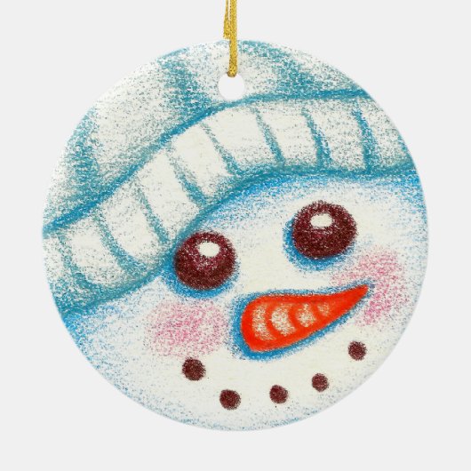 Sneeuwman kerstboom Ornament Gift (Achterkant)