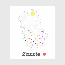 Sneeuwman Kerstboom Sticker