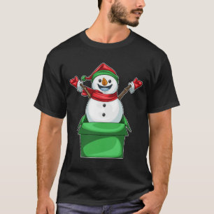 Sneeuwman Kerstdoos T-shirt