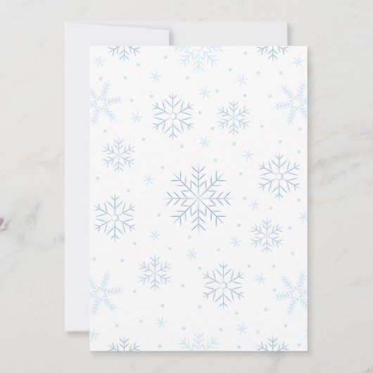 Sneeuwman Kerstfeest Uitnodiging voor verjaardag (Achterkant)