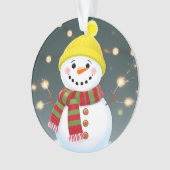 Sneeuwman Kerstman Ornament Kerstcadeau Decoratie (voorkant)