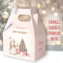  Sneeuwman Kerstmeisje Baby shower Klein