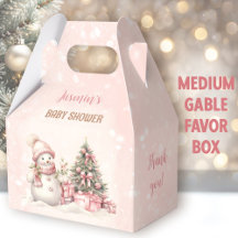  Sneeuwman Kerstmeisje Baby shower Medium
