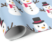 Sneeuwman Kerstmis Giftwrap Roll van Cadeaupapier (Rol Hoek)