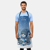 Sneeuwman Kerstmis Kerst Apron Schort (Gedragen)