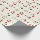 Sneeuwman Kerstmis Persoonlijk Inpakpapier (Hoek)