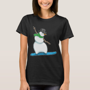 Sneeuwman Kerstmis Snowboard T-shirt