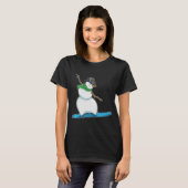Sneeuwman Kerstmis Snowboard T-shirt (Voorkant volledig)