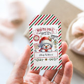 Sneeuwman Kerstmis Speciale bezorging van Sant Cadeaulabel