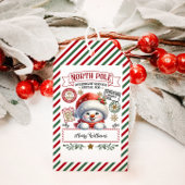 Sneeuwman Kerstmis Speciale bezorging van Sant Cadeaulabel