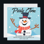 Sneeuwman Kerstmis Vakantie Party uitnodiging<br><div class="desc">Verspreid de vreugde en magie van Kerstmis met deze betoverende Christmas Snowman Holiday Invitation Kaart. Of je nu warme wensen stuurt naar familie,  vrienden of feestgast,  deze prachtige kaart zal zeker glimlachen en de geest van het seizoen vastleggen.</div>