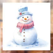 Sneeuwman Kerstmis Venster Cling Raamsticker (Vel 2)