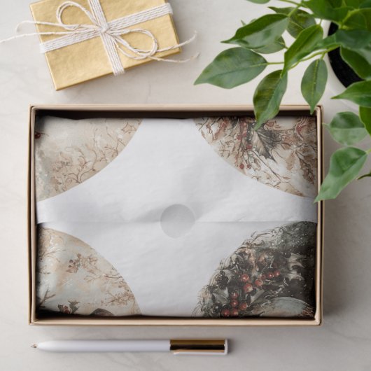 Sneeuwman Kerstrondes Tissuepapier (Geschenk)